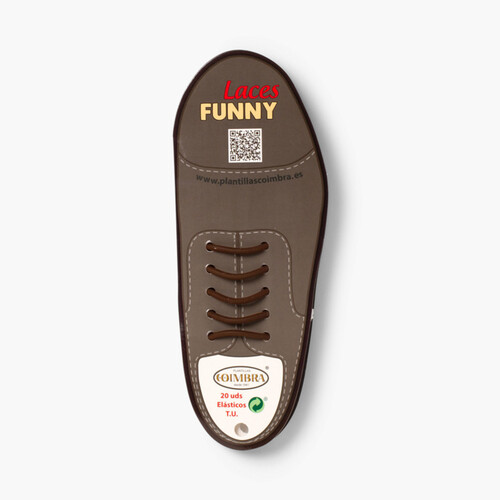 Formal Elastic Shoelaces Pack of 20 Brown