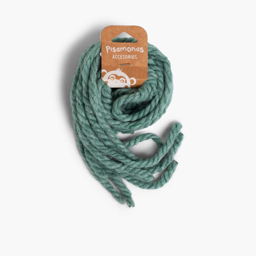 Hair strands for girls in monochrome wool Sea Green