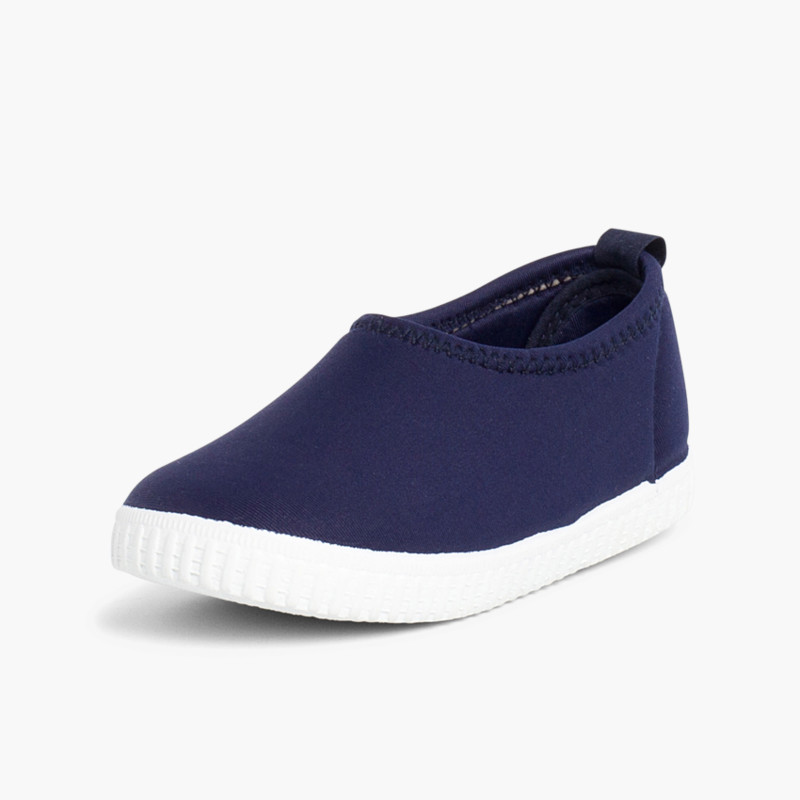 Kids Neoprene-style Water Shoes Navy Blue