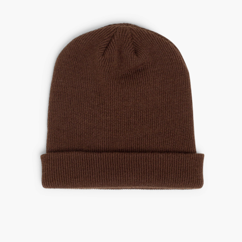 CONDOR Ribbed Beanie 1x1 Brown