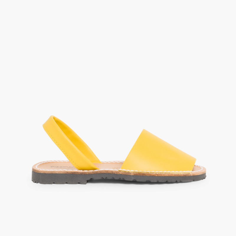 Nappa Avarcas Menorcan Sandals Yellow
