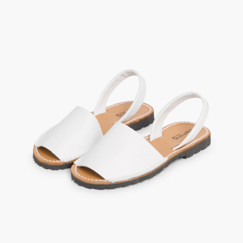 Nappa Avarcas Menorcan Sandals White