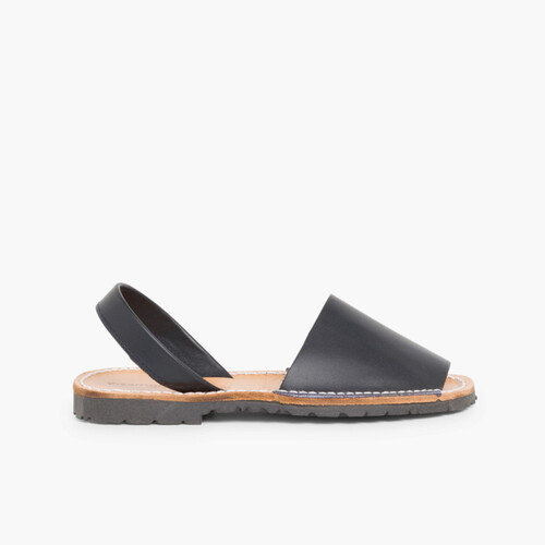 Nappa Avarcas Menorcan Sandals Navy Blue
