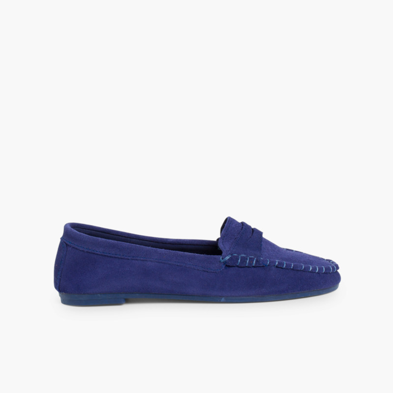 Suede Mask Loafers Norteñas Deep Blue