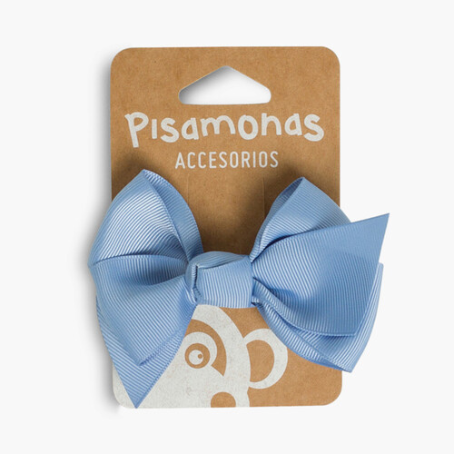 Girl´s hair clip with large bow Blue Klein