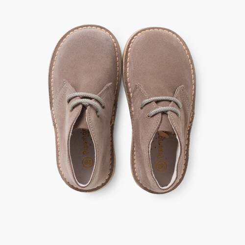 Lace-up Safari Desert Boots Grey