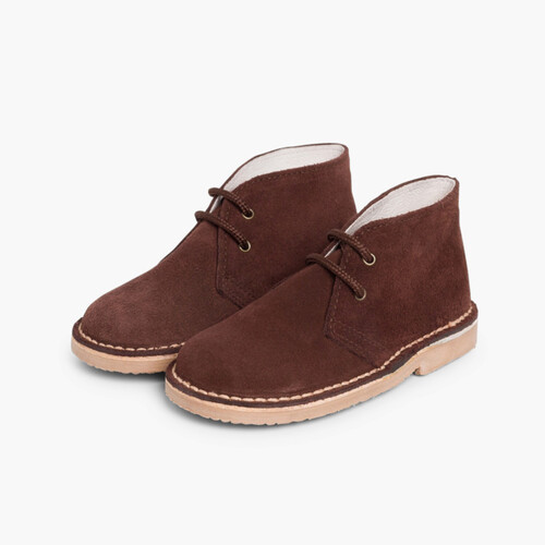 Lace-up Safari Desert Boots Brown