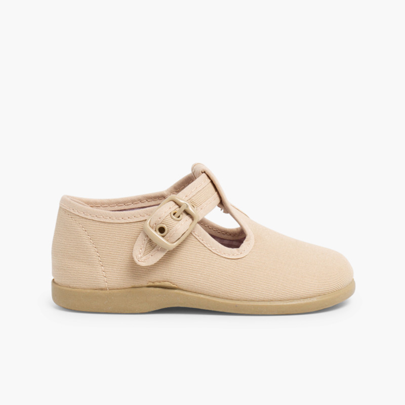 T-Bar canvas shoes  Sand