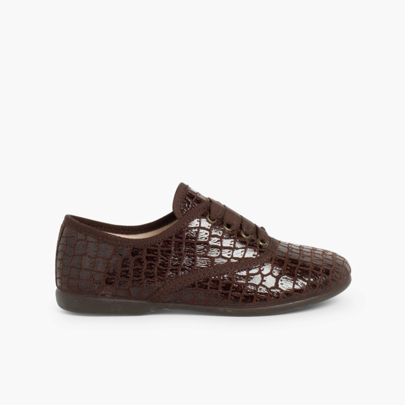 Coco Blucher Shoes for Girls and Women Brown