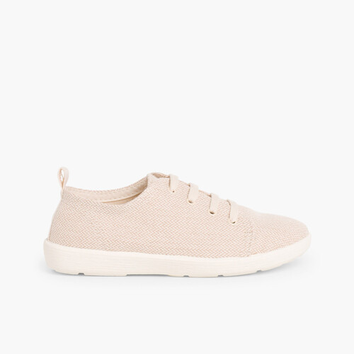 Casual Canvas Shoes Beige