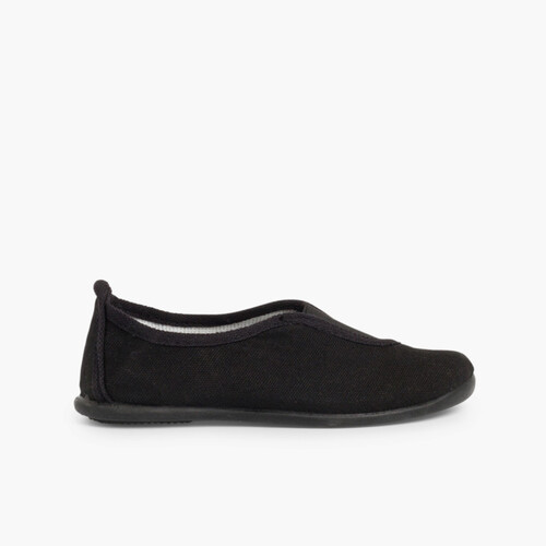 Canvas Gym Plimsolls Black