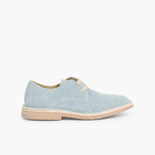 Sackcloth Blucher Shoe Blue