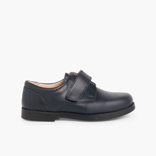 Boys Riptape School Shoes Navy Blue