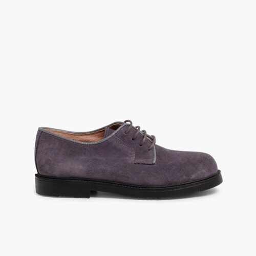 Suede Blucher shoes Anthracite