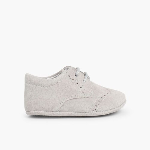 Suede Bluchers for Baby Grey