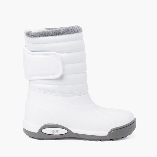 Patent Après-ski boots Fur Lining Adjustable Closure White