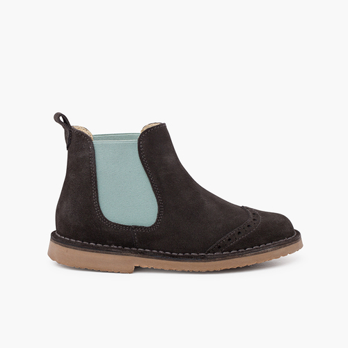  Side stretch chopped chelsea boot Grey