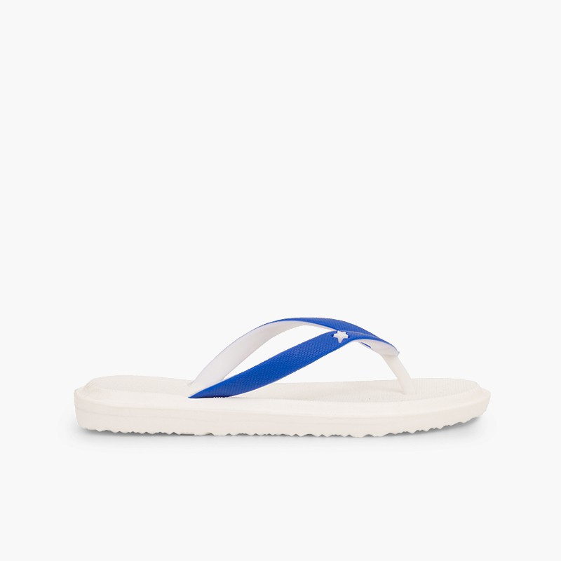 Flip flops kids beach and pool White