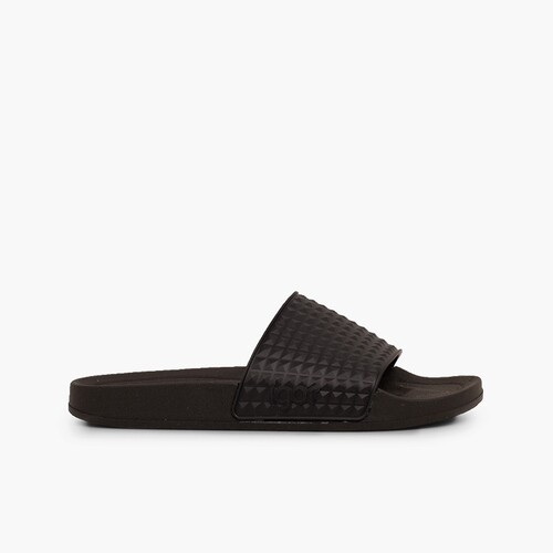 Sandals by Igor wide strap model Beach Black