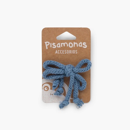 Bow Rope Hair Tie  Blue Klein
