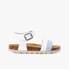 White and Light Blue