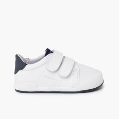 White and Navy Blue