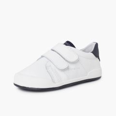 White and Navy Blue