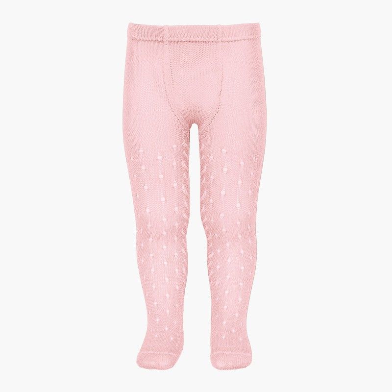 CONDOR Pointelle Summer woollen tights