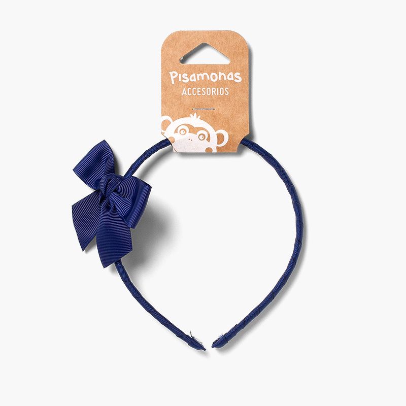 Narrow headband with bow