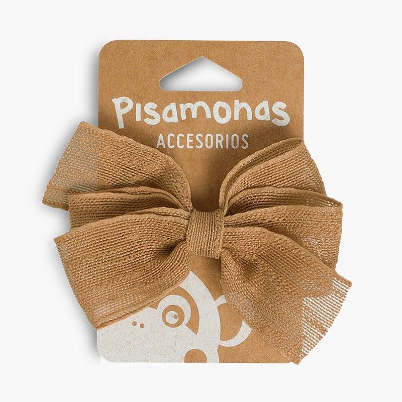 Hair Clip with Raffia Bow 