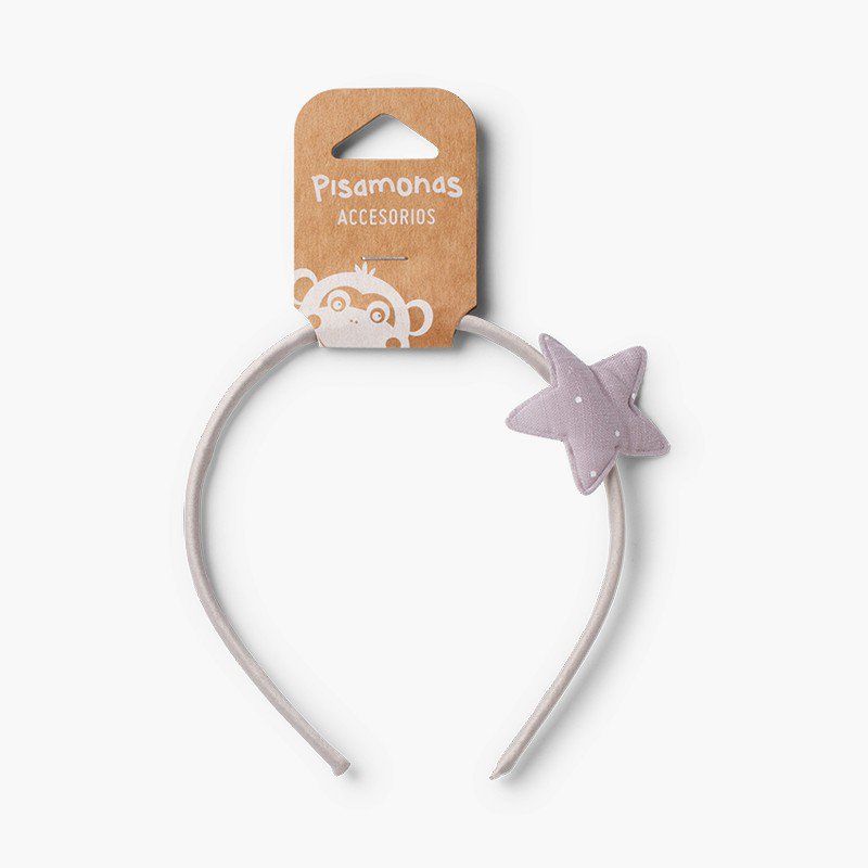 Thin headband with dotted star 
