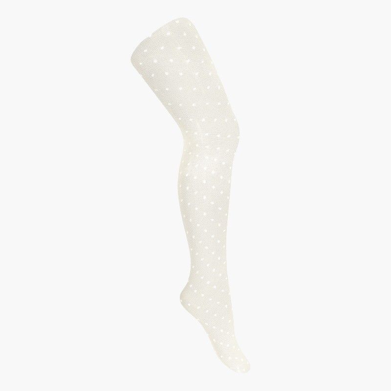 Girls Dotted Openwork Tights 