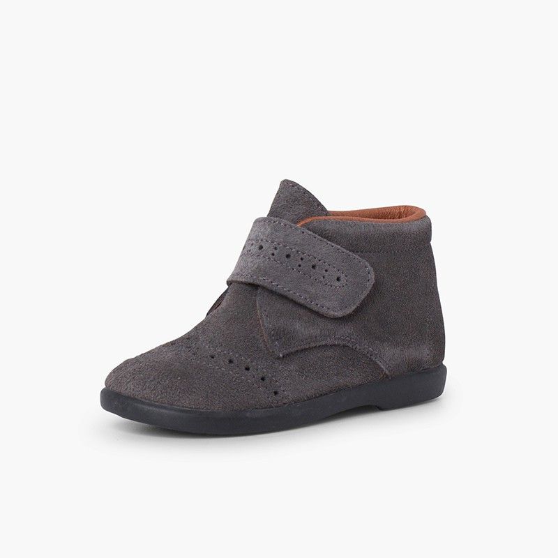 Little boys bootie with adherent strap