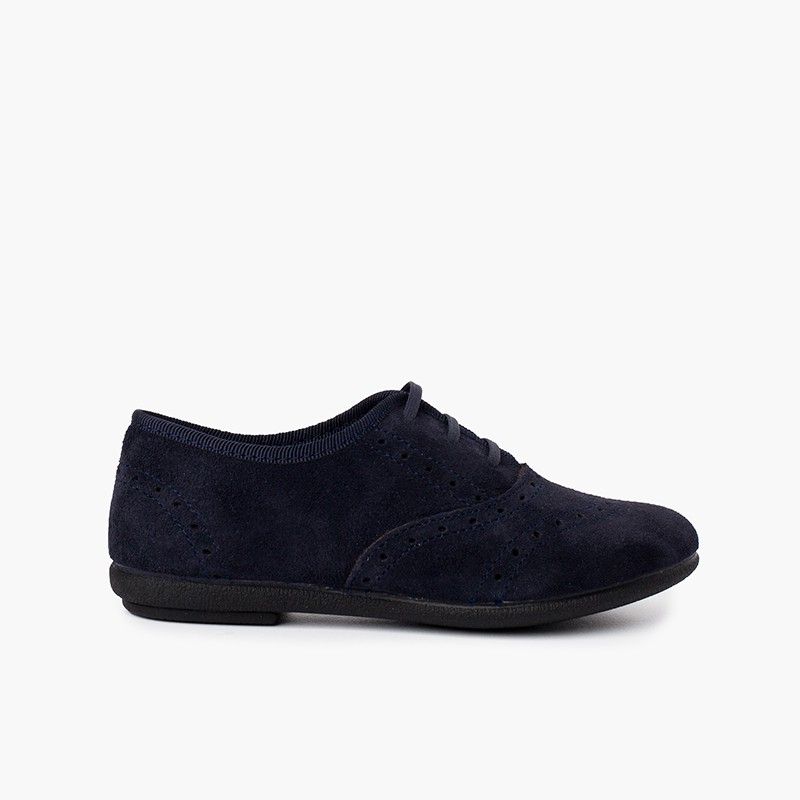  Blucher shoes girl and woman suede