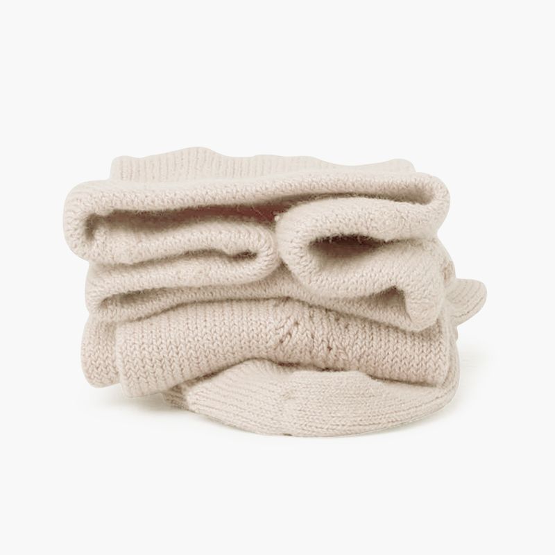 Side crochet warm cotton tights