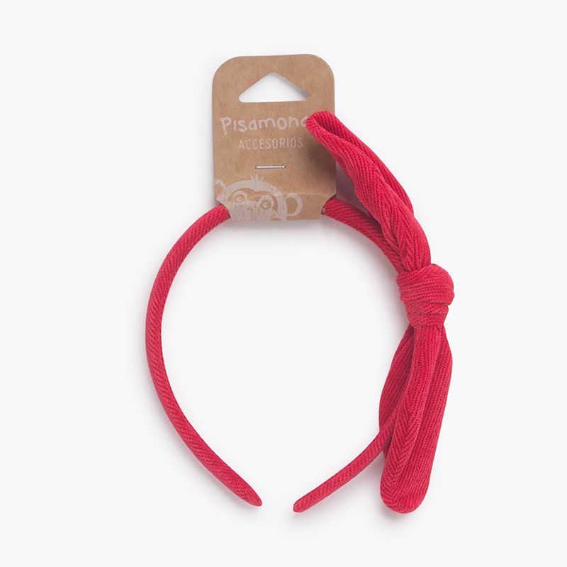 Micro corduroy side bow headband