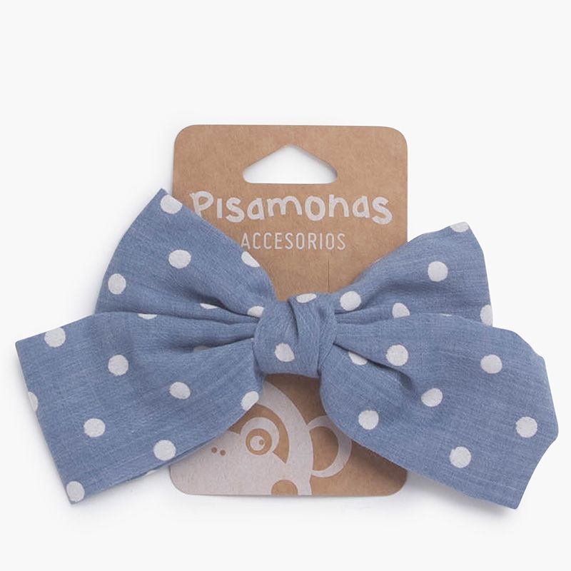 Polka dot duck bill clip