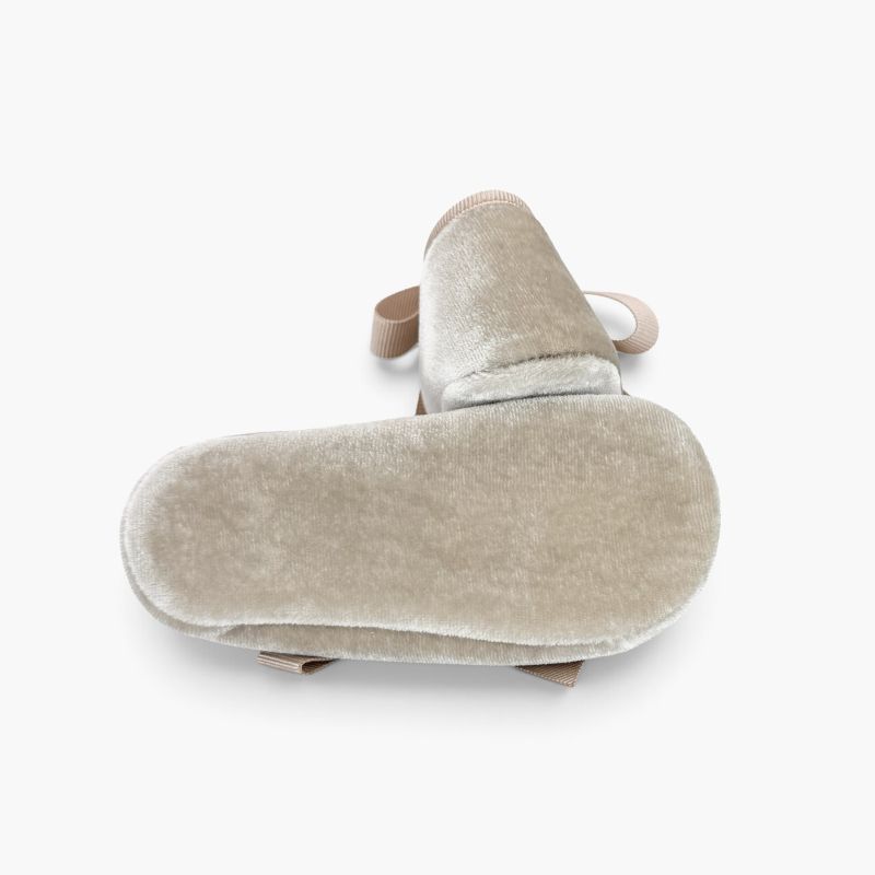 Velvet baby mary janes faya ribbons