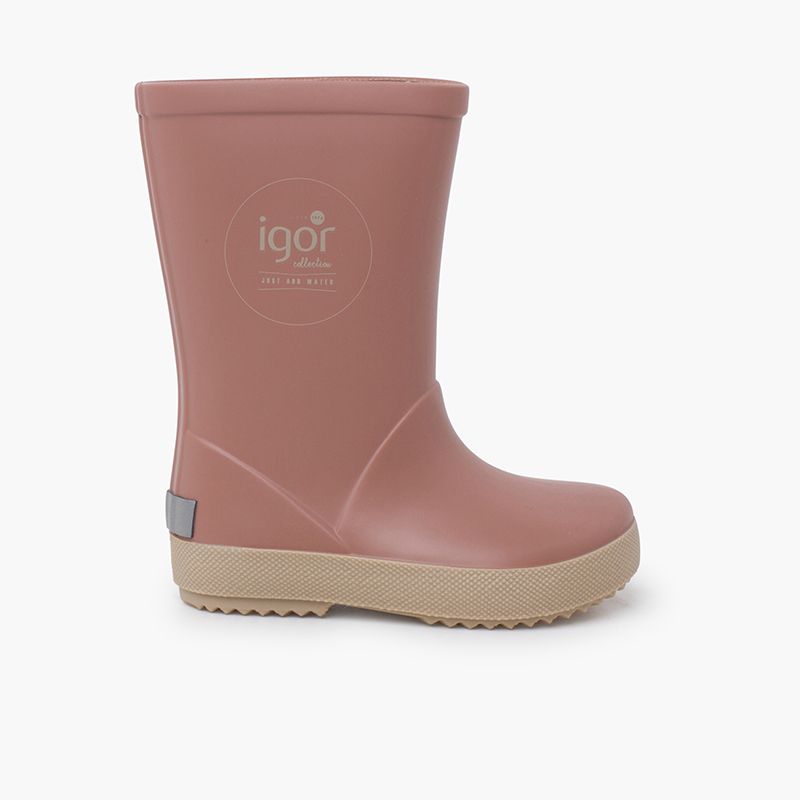 Beige Sole Kids' wellies
