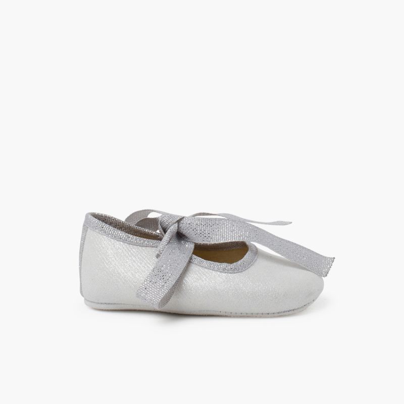 BABY MARY JANES WITH SHINY BOW