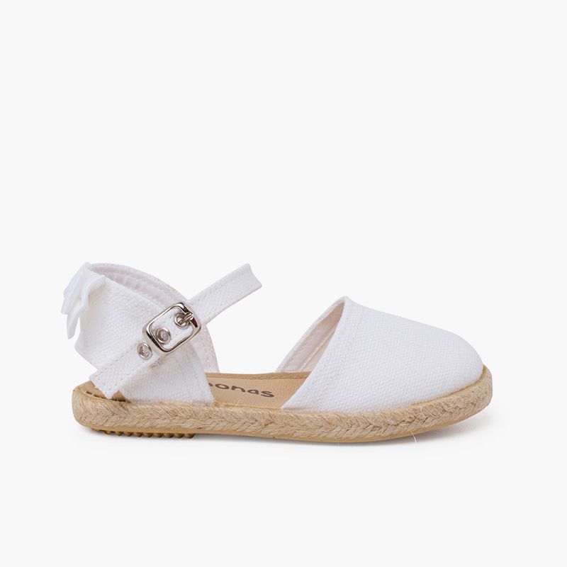 Ceremony espadrilles with grosgrain back bow