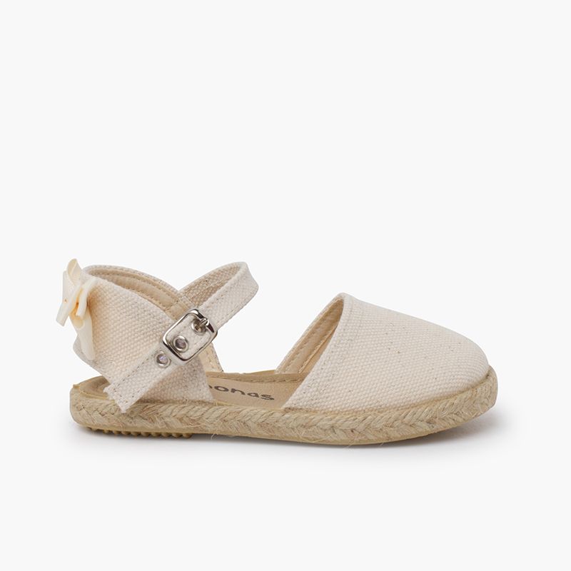 Ceremony espadrilles with grosgrain back bow