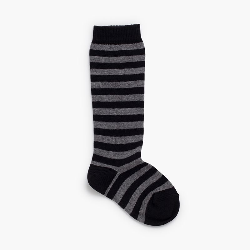 High socks two-tone stripes