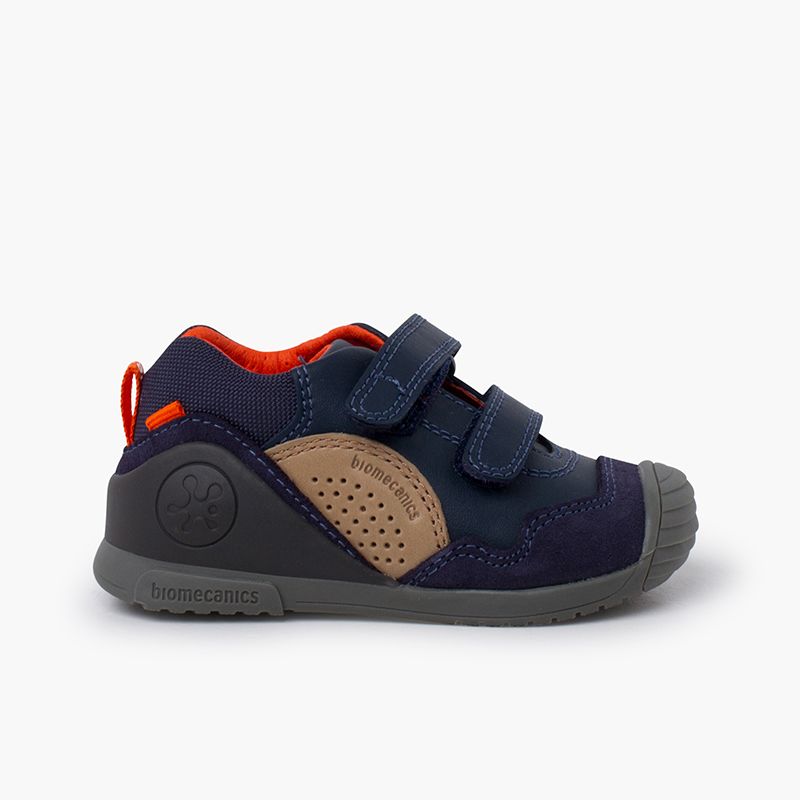 Biomecanics leather and suede sneakers