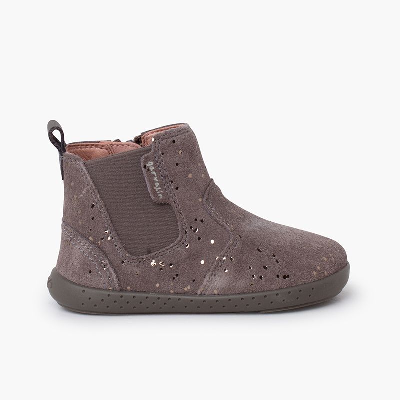 Minimalist glitter boot lateral elastic