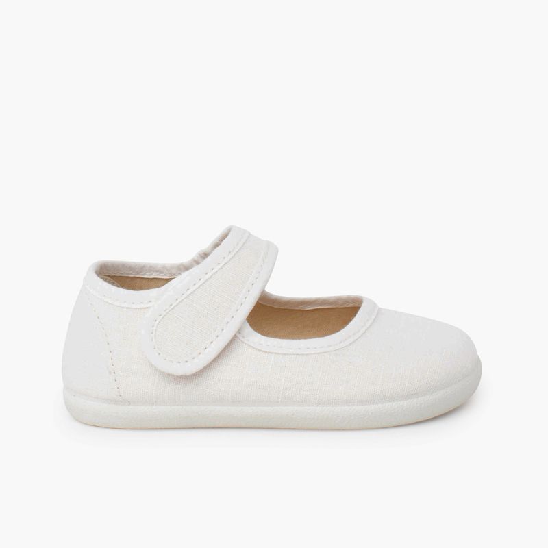 Barefoot fine linen mary janes