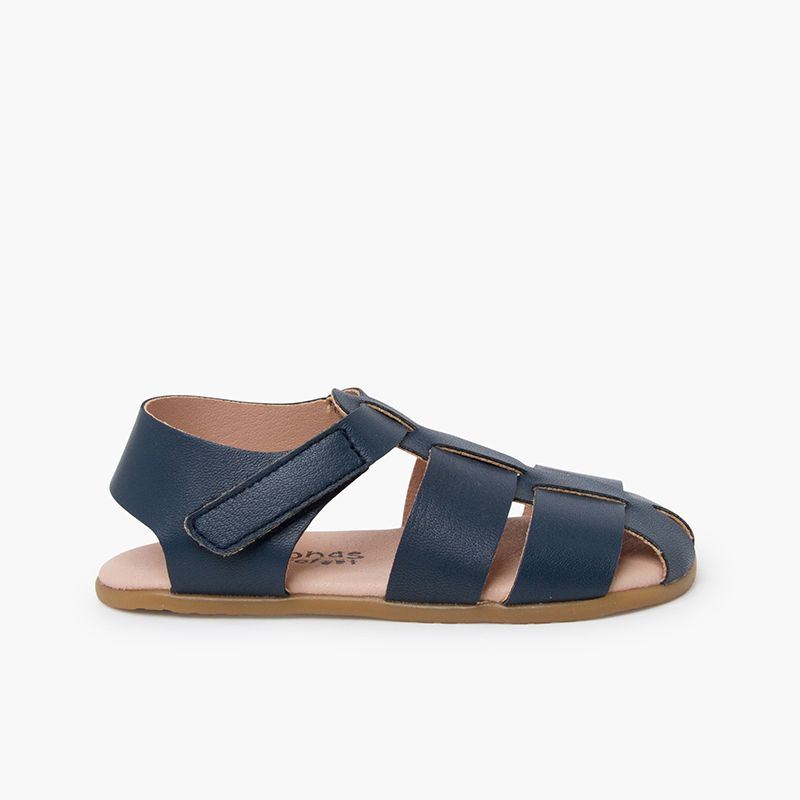 Barefoot sandals leather straps