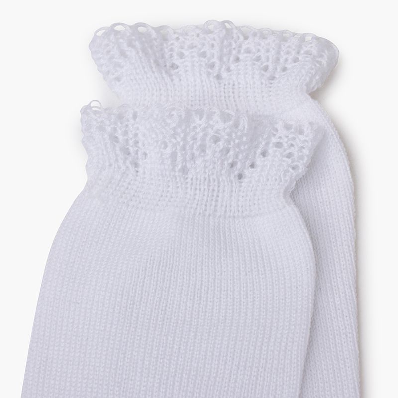 High socks openwork cuffs