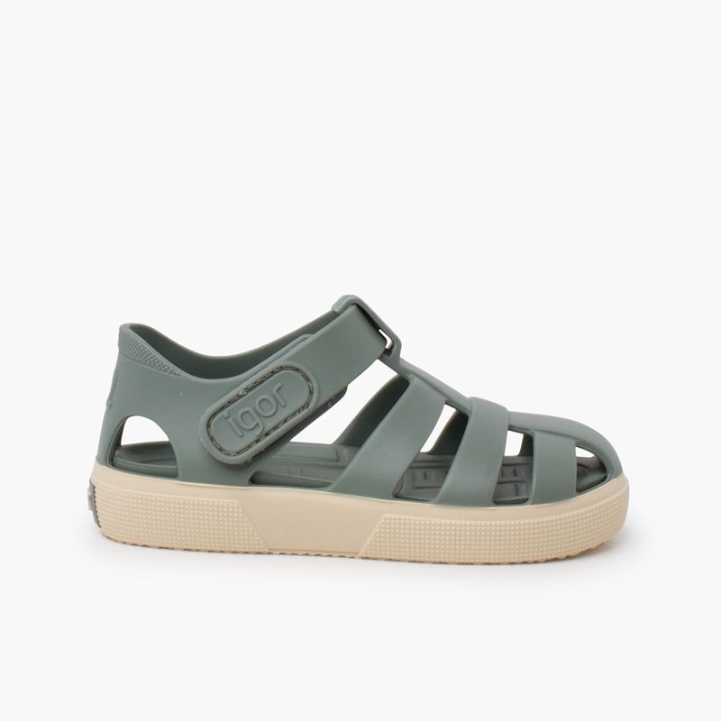Jelly sandals sporty sole