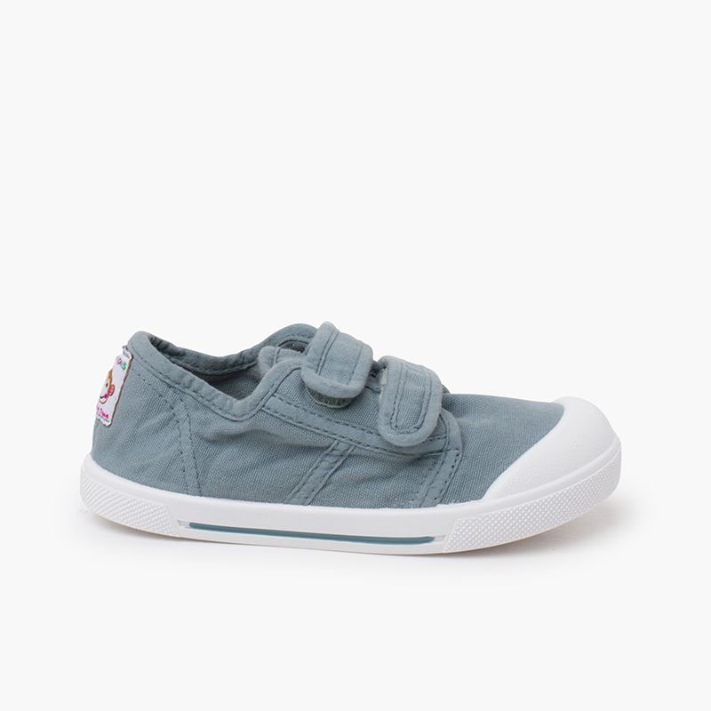 Barefoot wide canvas trainers sole stripe